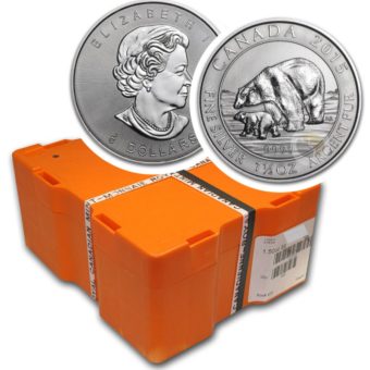 Silver Canadian 1-1/2 Ounce Coins (Sealed Box of 300)