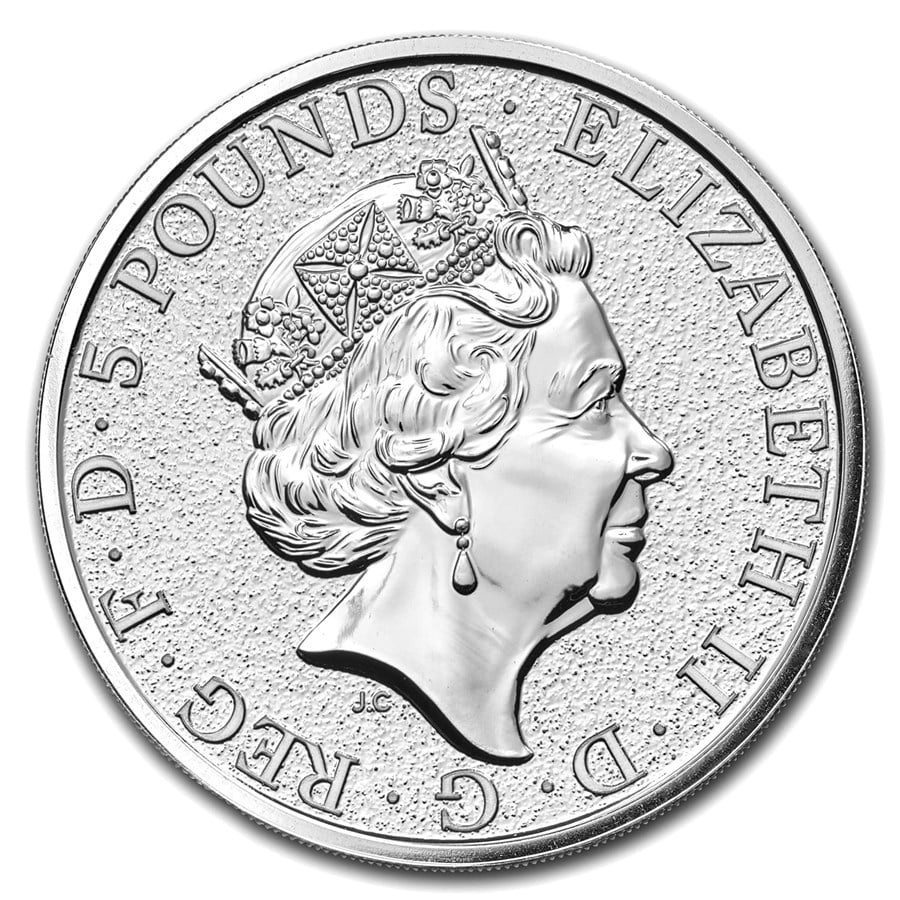 Silver Great Britain Queen's Beasts; Griffin - 2 Oz - Image 2