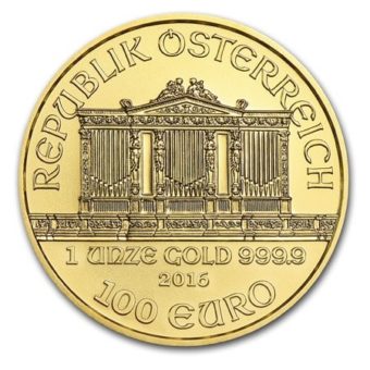 Gold Austrian Philharmonic 1 oz. Gem/BU