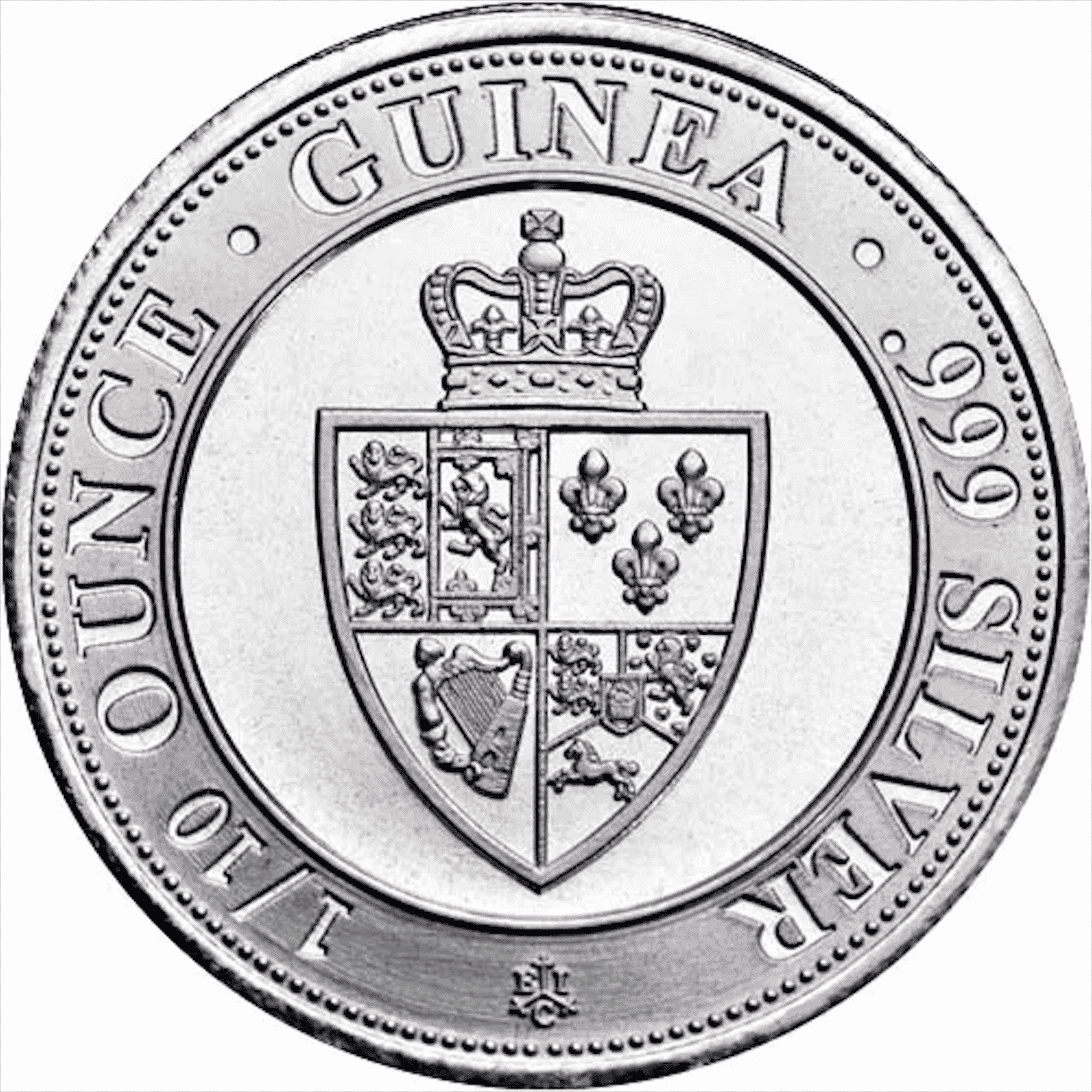 Silver St. Helena Spade Guinea Shield 1/10 oz. Gem/BU - Image 2