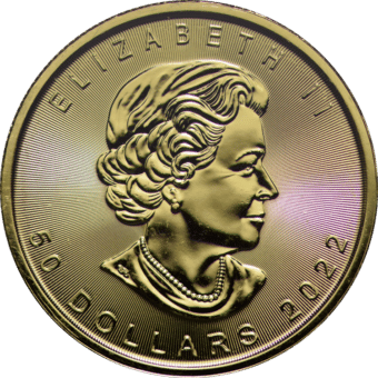 Gold Canadian Maple Leaf 1 oz. Gem/BU