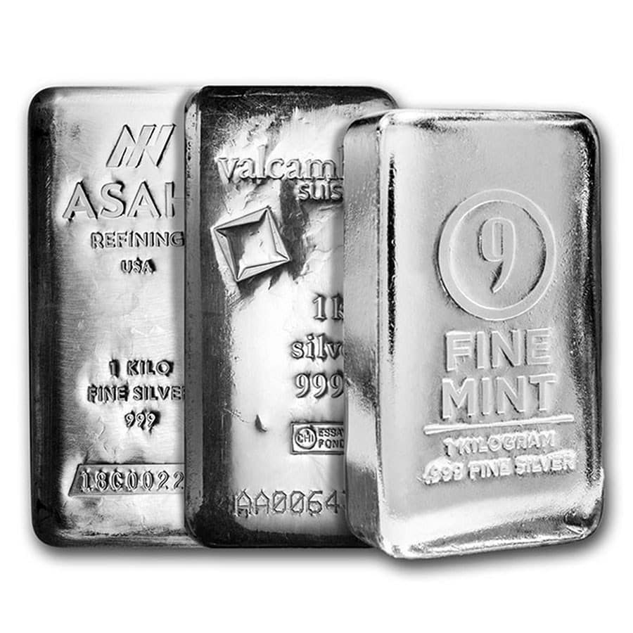 Silver Bar 1 Kilo - Design Varies