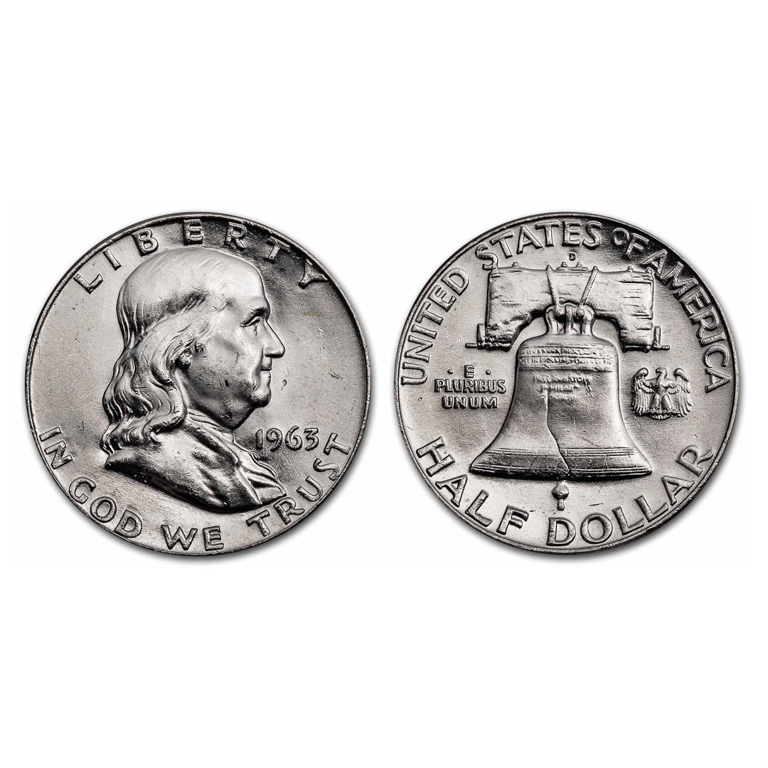 Silver United States Franklin Half-Dollar 90% BU ($1 Face Value)