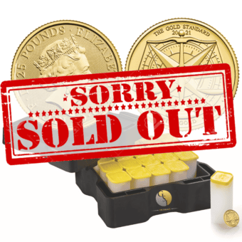 Gold British Royal Mint Gold Standard 1/4 oz. Gem/BU (Box of 500)