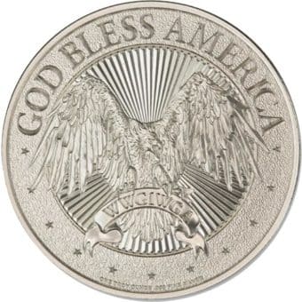 Silver Intaglio Mint Special God Bless America Round (Type 2) 1 oz.