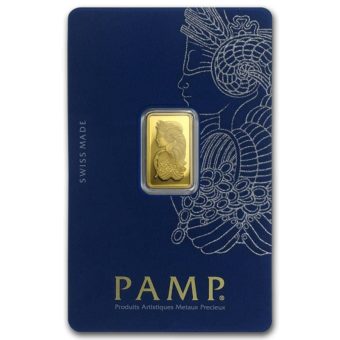 Gold PAMP Fortuna Bar 10 Gram (Carded)