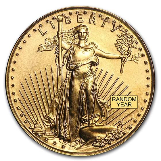 1/10 oz Proof American Gold Eagle (Random Year, w/Box & COA) - Image 2