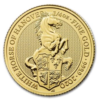 2020 1/4 oz Great Britain Queen's Beast Gold Coin - White Horse