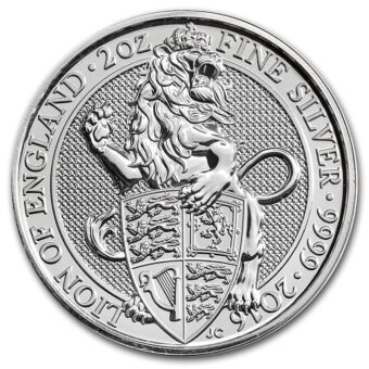 2016 Silver Great Britain Queen's Beasts (The Lion) - 2 oz