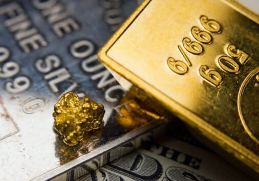 Troy ounces of hold and silver gold
